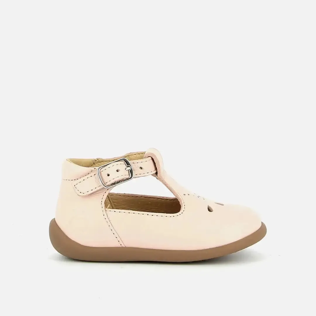10is STAND-UP SALOME chaussures premiers pas rose clair cuir