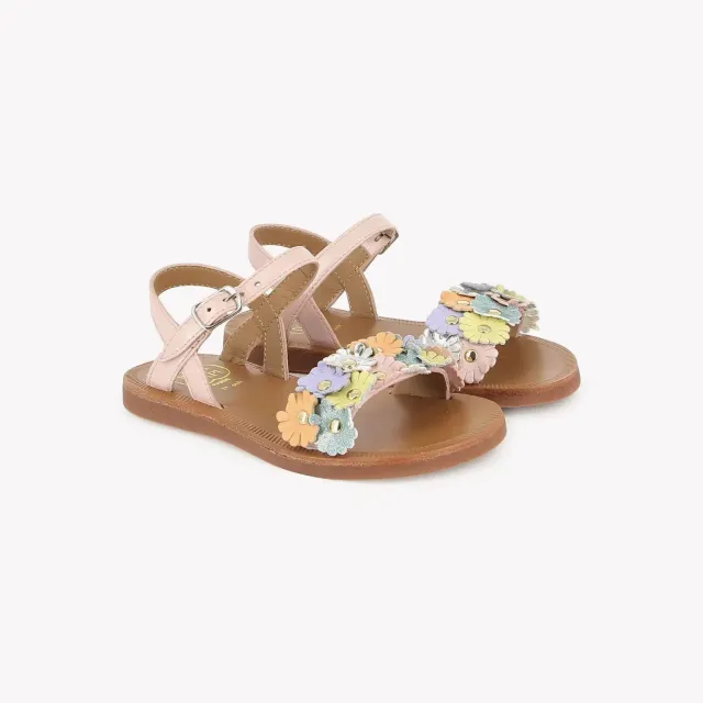 10is Plagette Multi Flo sandales fille