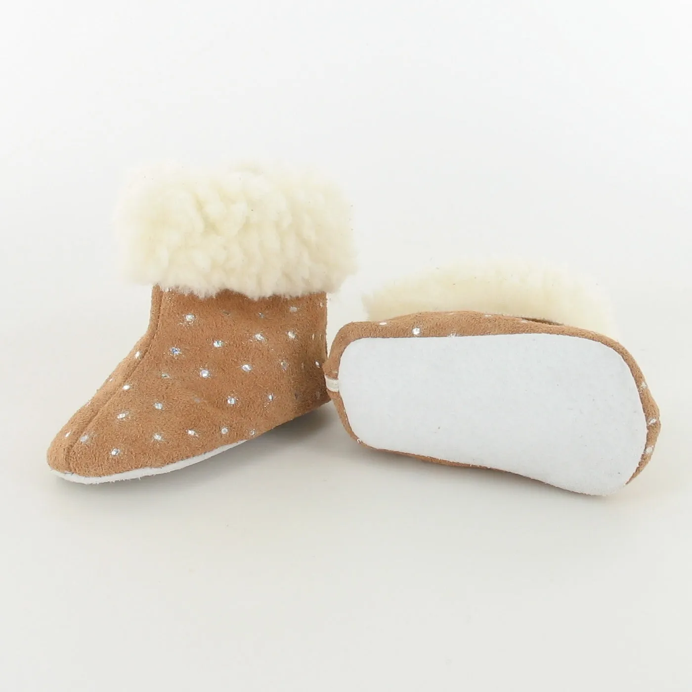 Le Petit Fils du Cordonnier Doge botte chausson bébé cuir pailleté