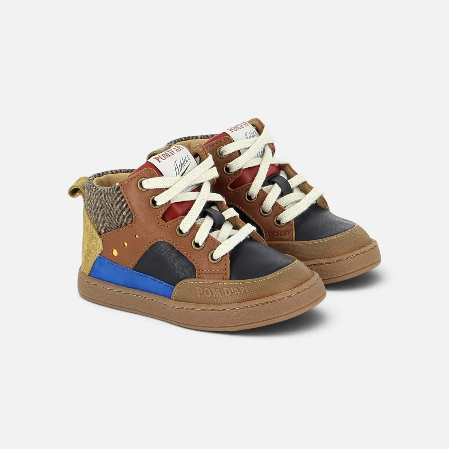 10is Athlet’s Mousse Bump baskets en cuir