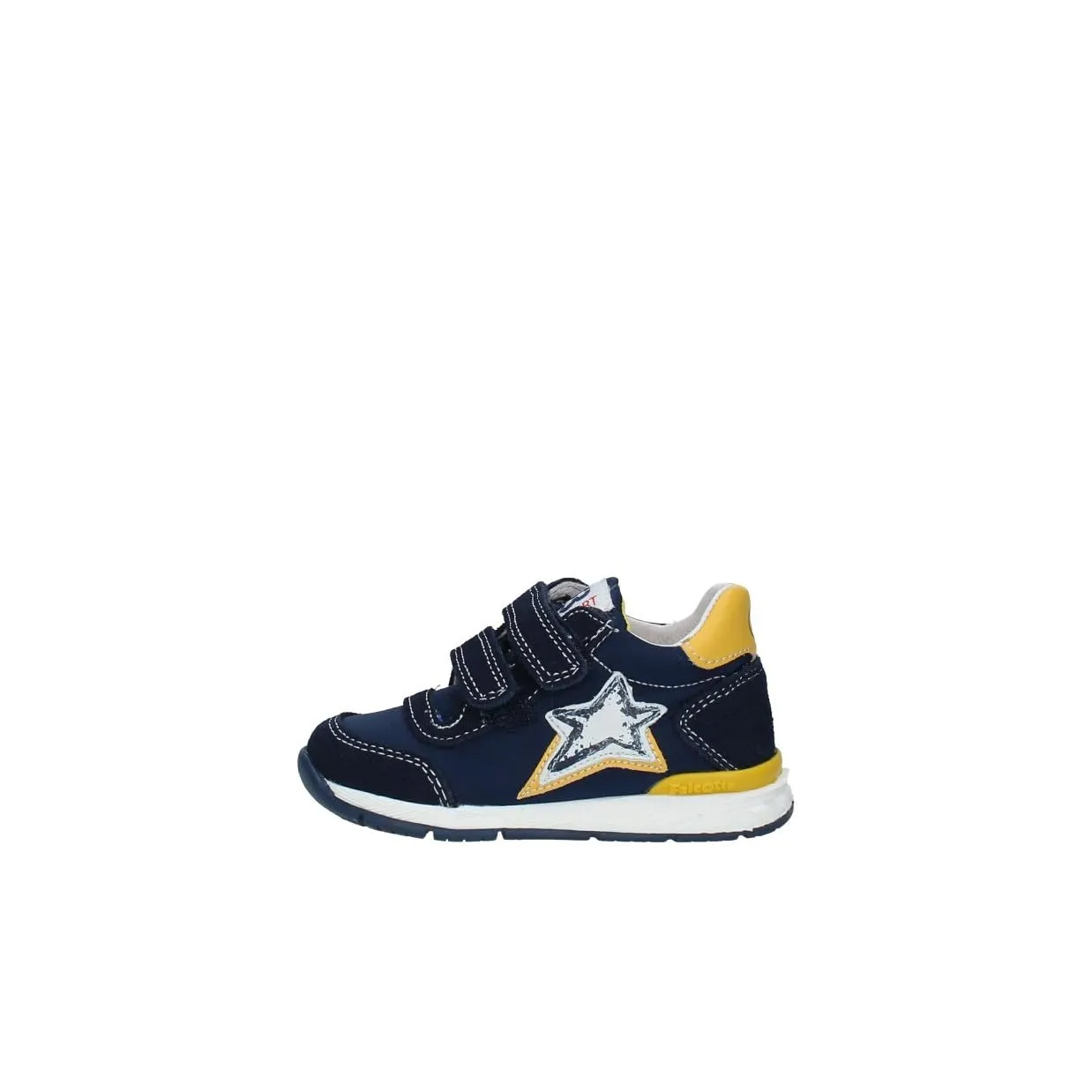 Falcotto Ferdi baskets premiers pas marine jaune