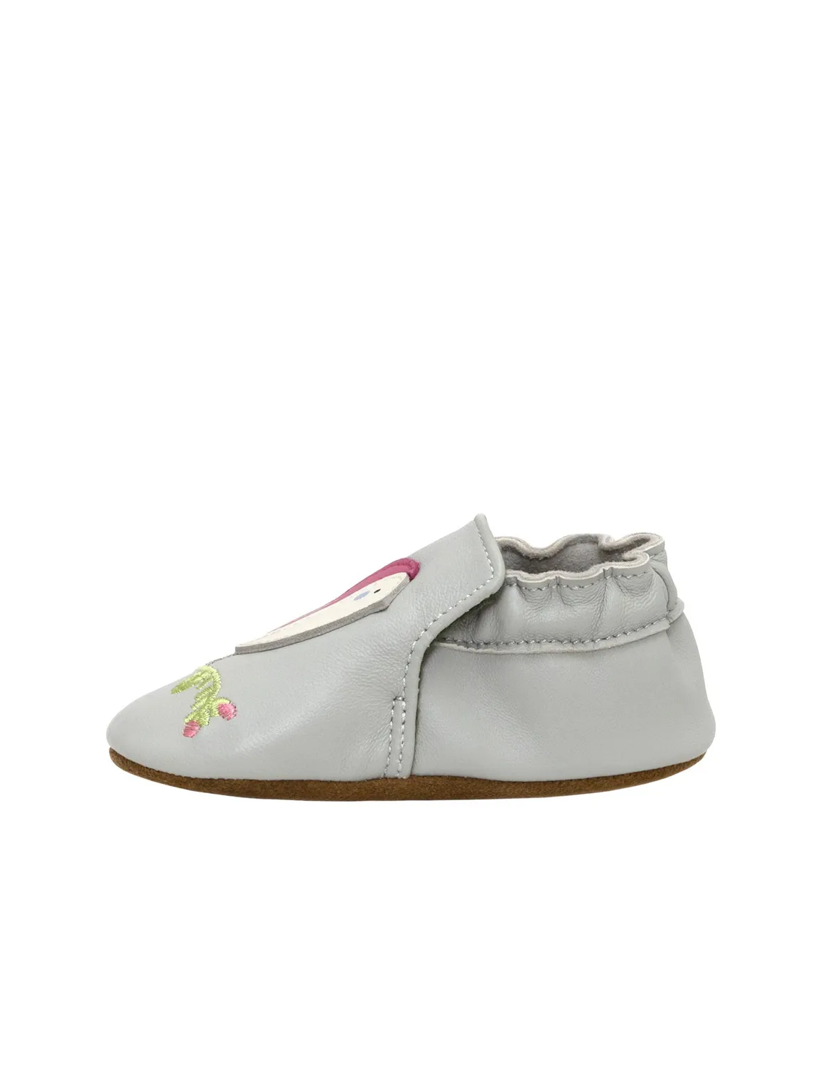 Robeez Soft Soles Bird Buddies chaussons bébé gris oiseaux
