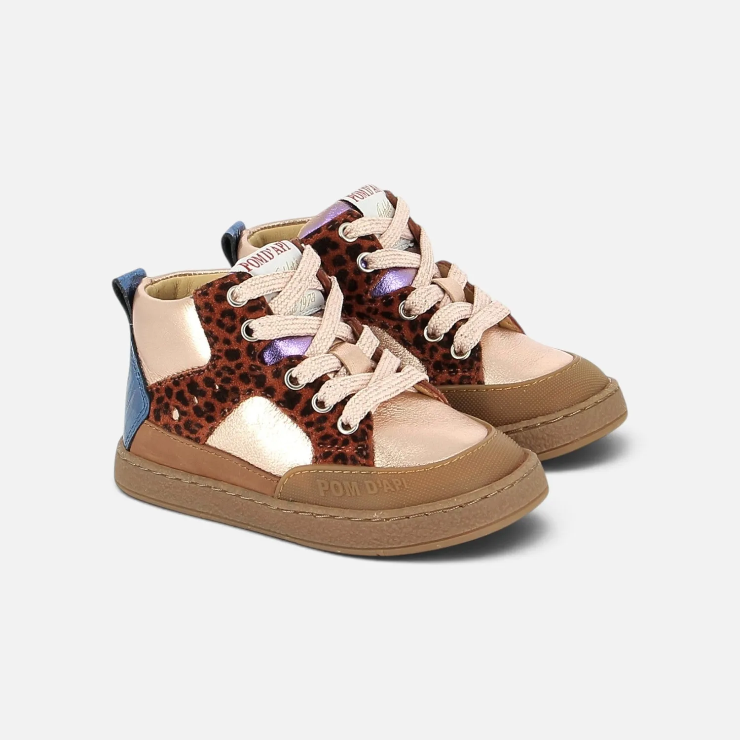 10is Mousse Bump baskets cuir velcro