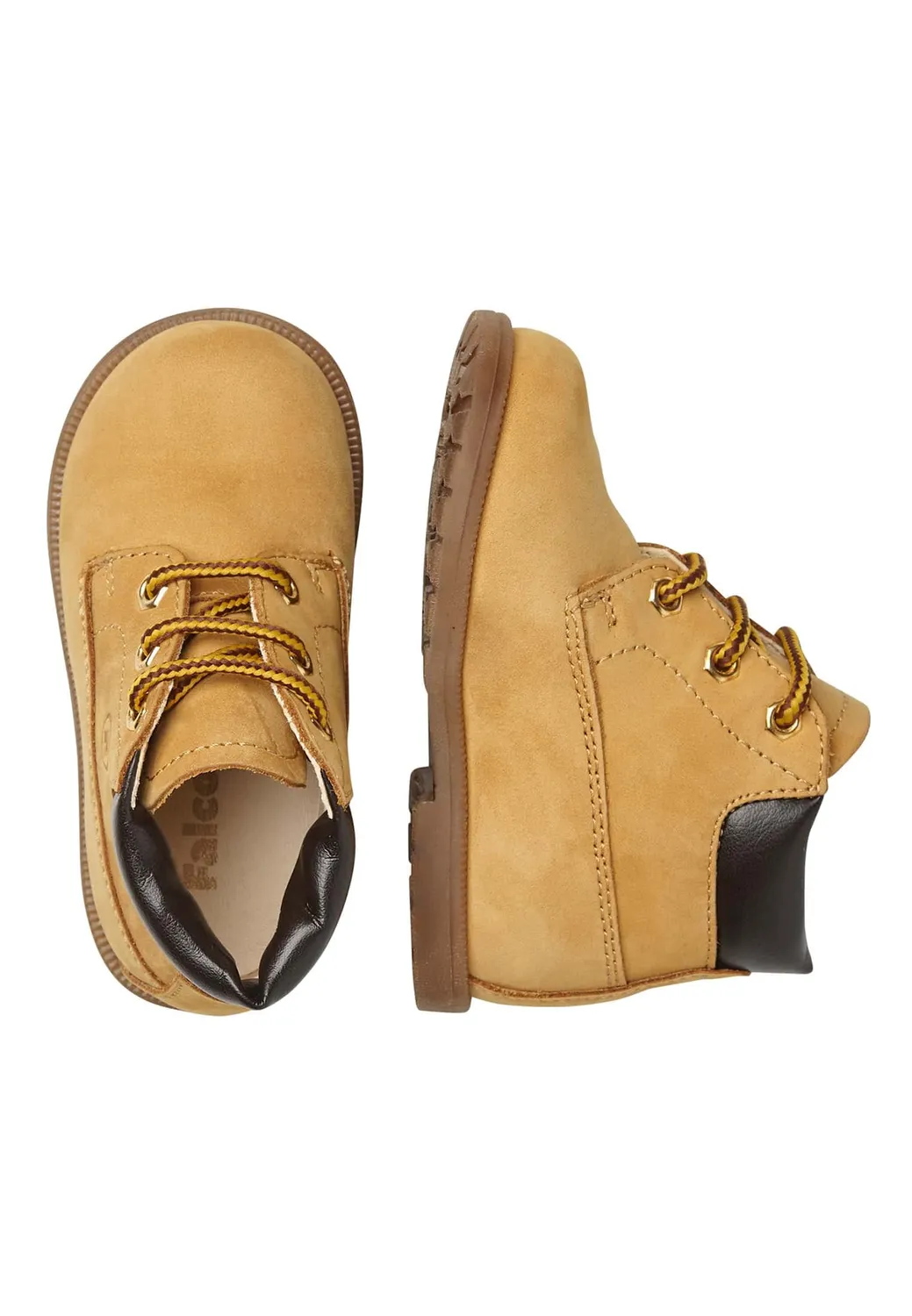 FALCOTTO Stambecco bottes enfant en nubuck maïs
