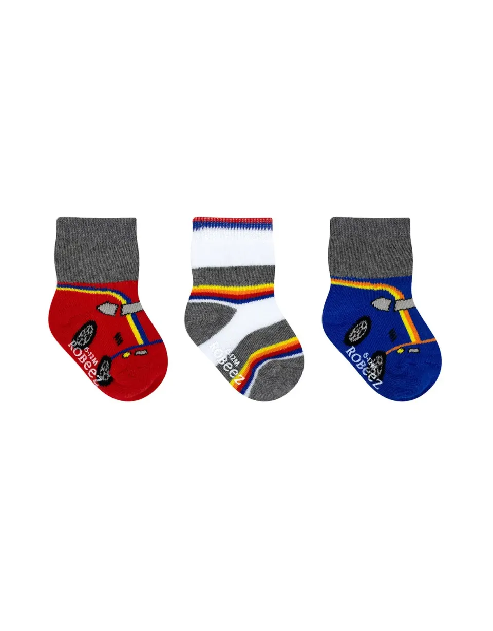 Robeez Racers chaussettes bébé lot de 3 voitures