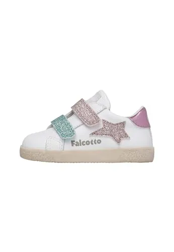 Falcotto Baskets en Cuir et Paillettes baskets à scratch