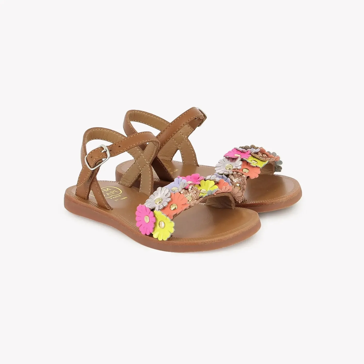 10is Plagette Multi Flo sandales fille