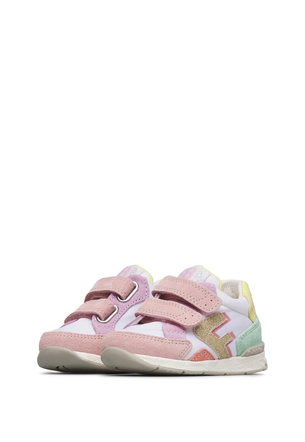 Falcotto baskets enfant cuir tissu scratch sport