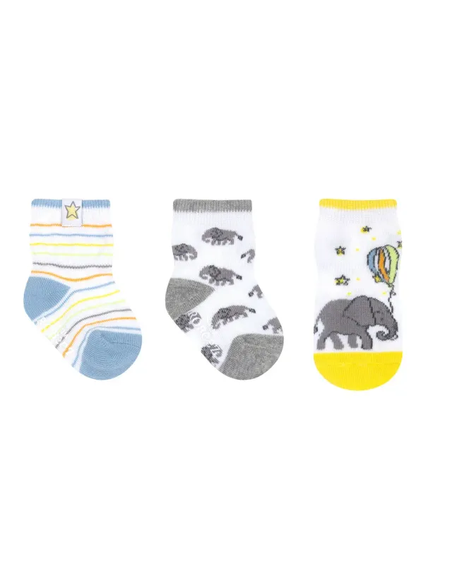 Robeez Up And Away chaussettes bébé 3 paires pastel ballon