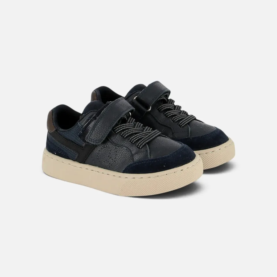 10is T&C 17 LACES baskets marine lacet élastique