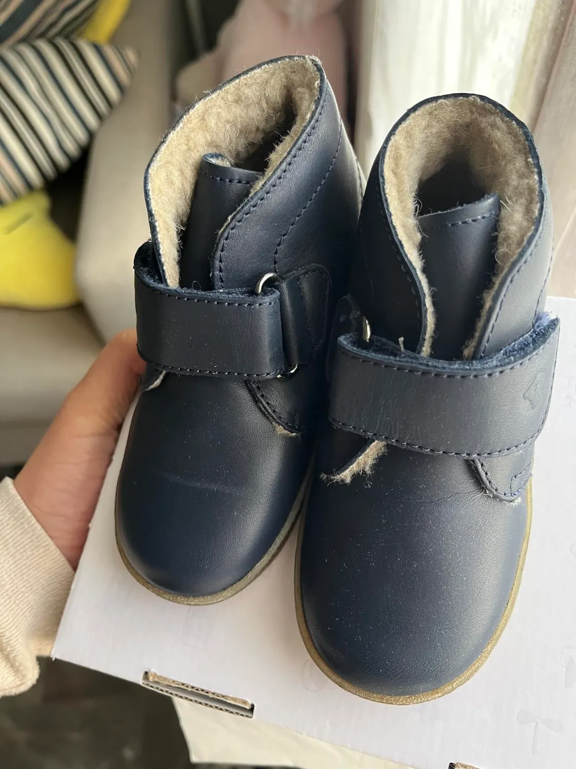 Falcotto Conte VL baskets premiers pas velcro cuir