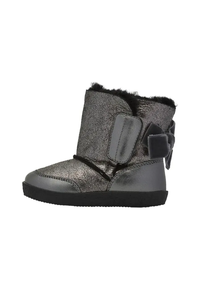 Falcotto Lisse bottine fille daim pailleté hiver