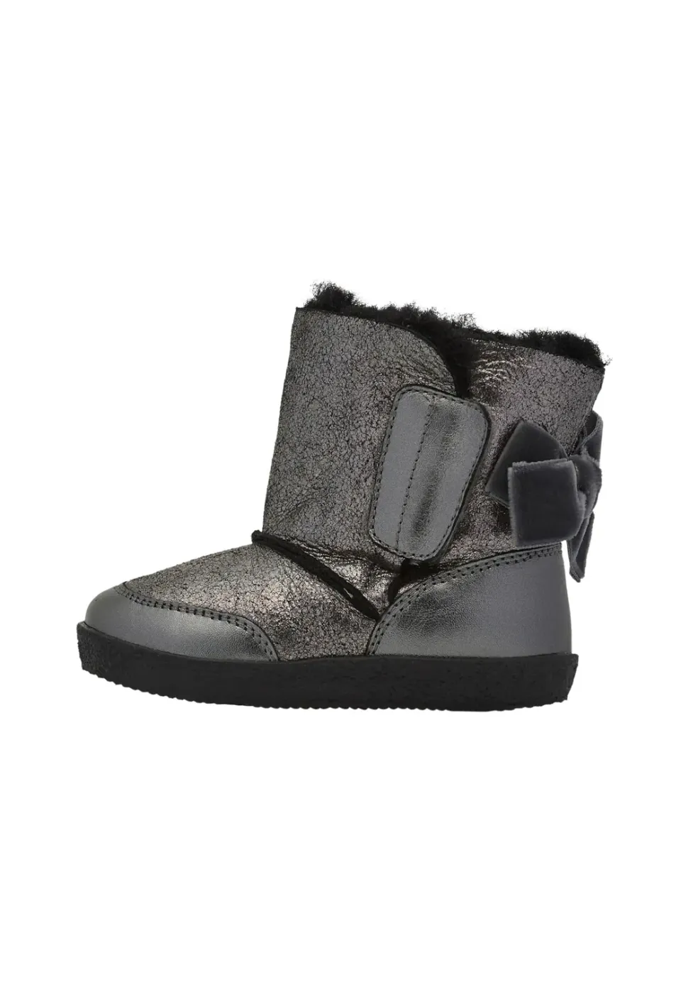Falcotto Lisse bottine fille daim pailleté hiver