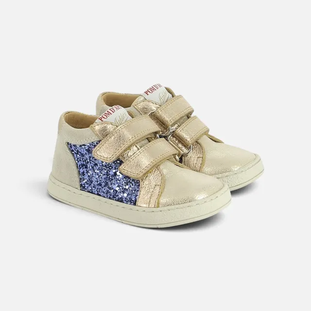 10is Mousse Easy Top baskets fille velcros cuir