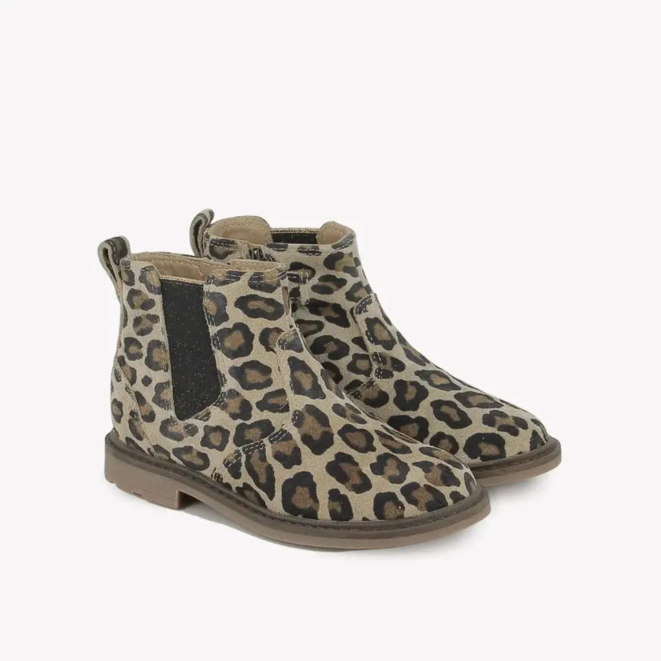 10is Sister Jodzip bottines fille cuir léopard