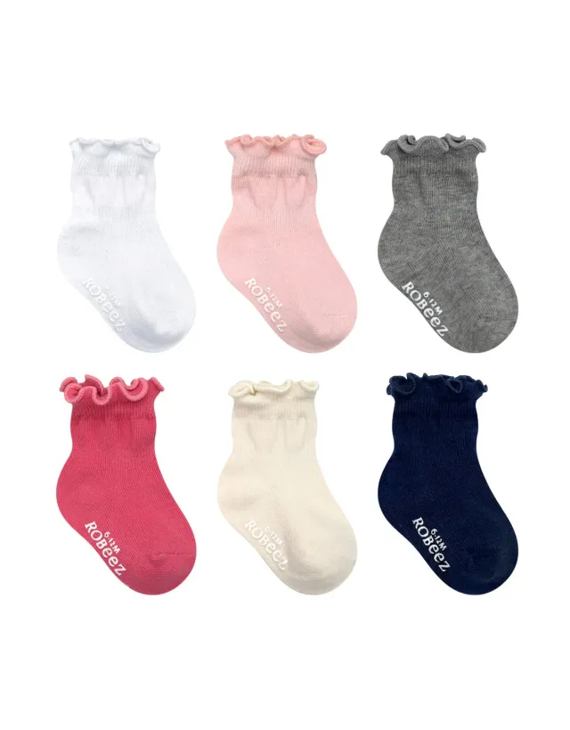 Robeez Frilly Girly chaussettes bébé lot de 6 volants