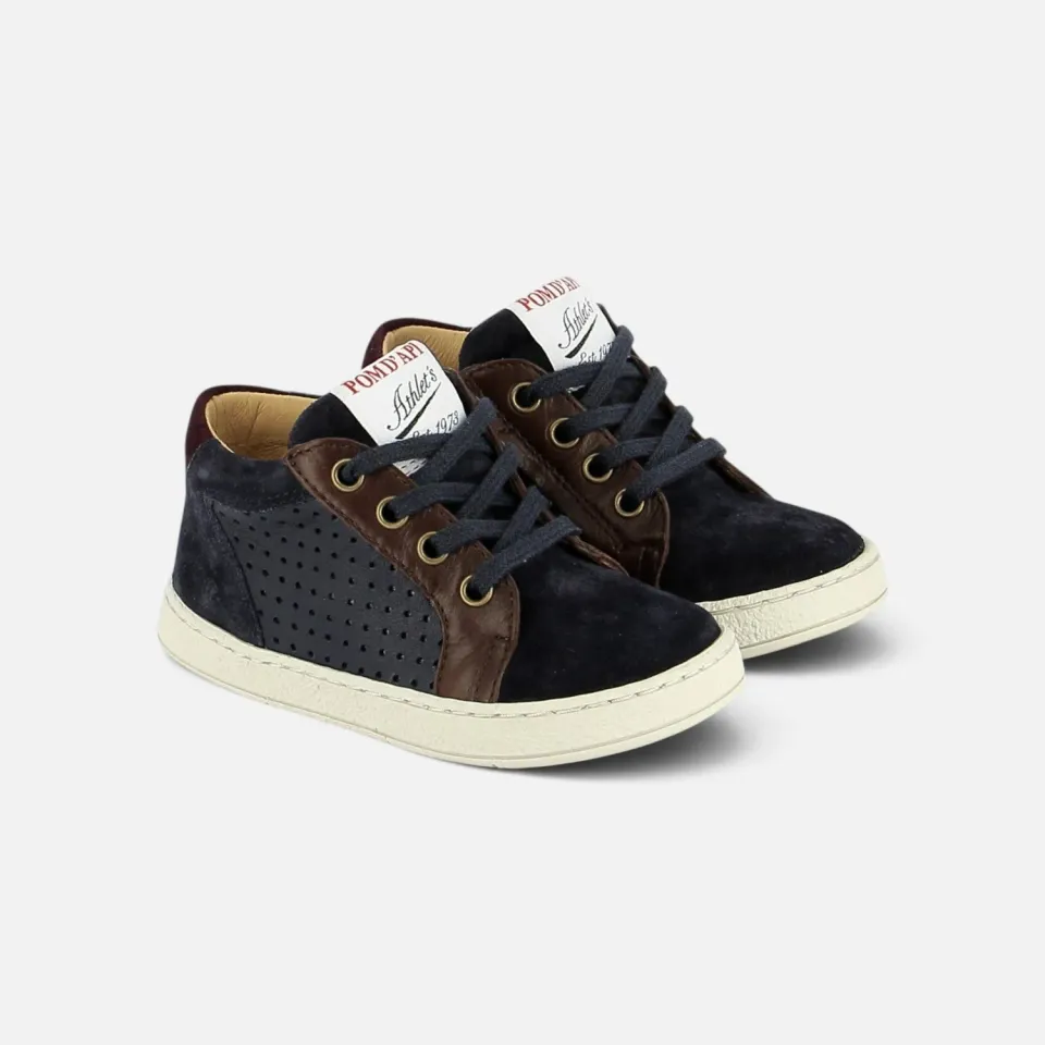 Pom d'Api Mousse Lace Perfo baskets cuir
