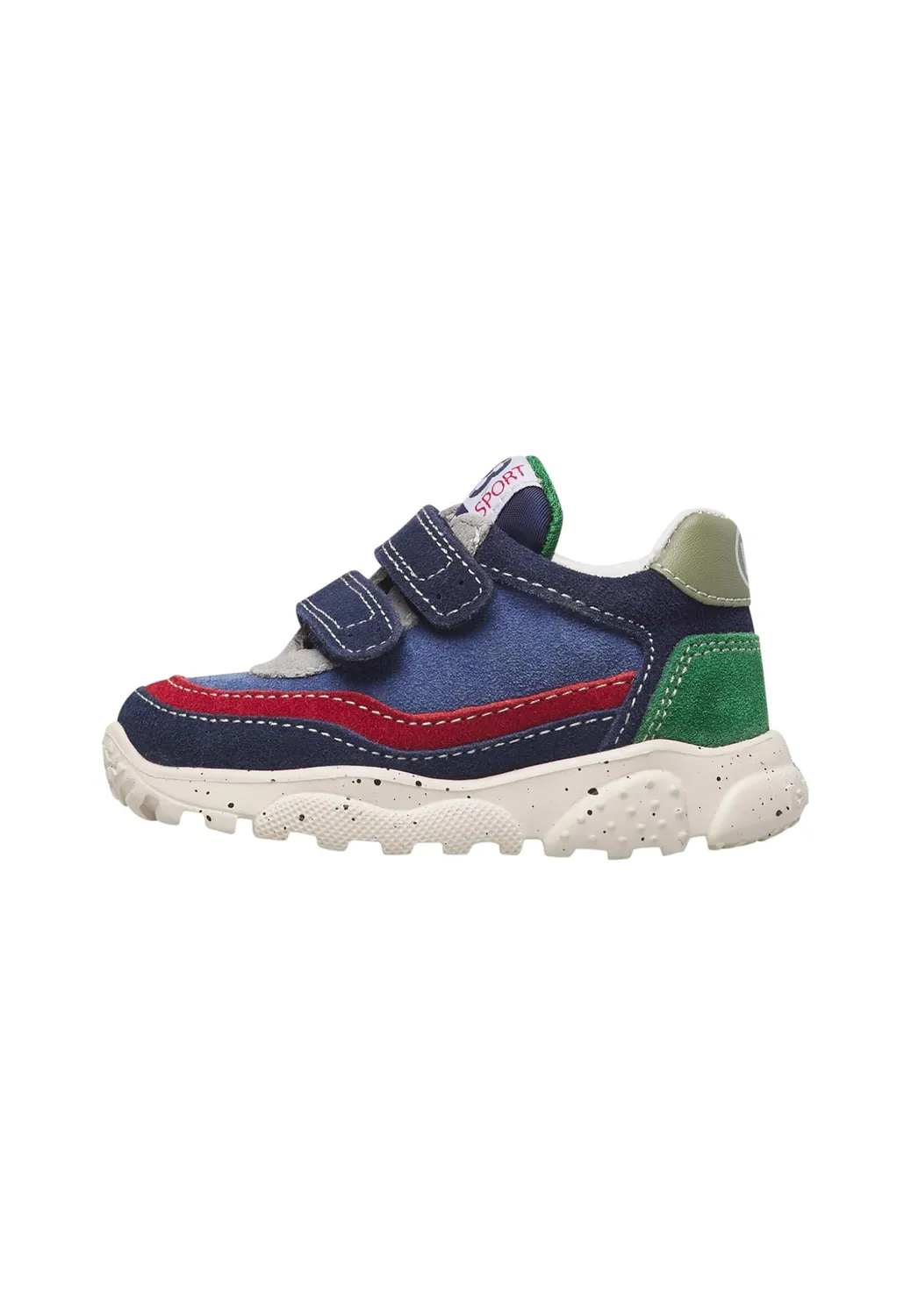 Falcotto Baskets en suède double velcro