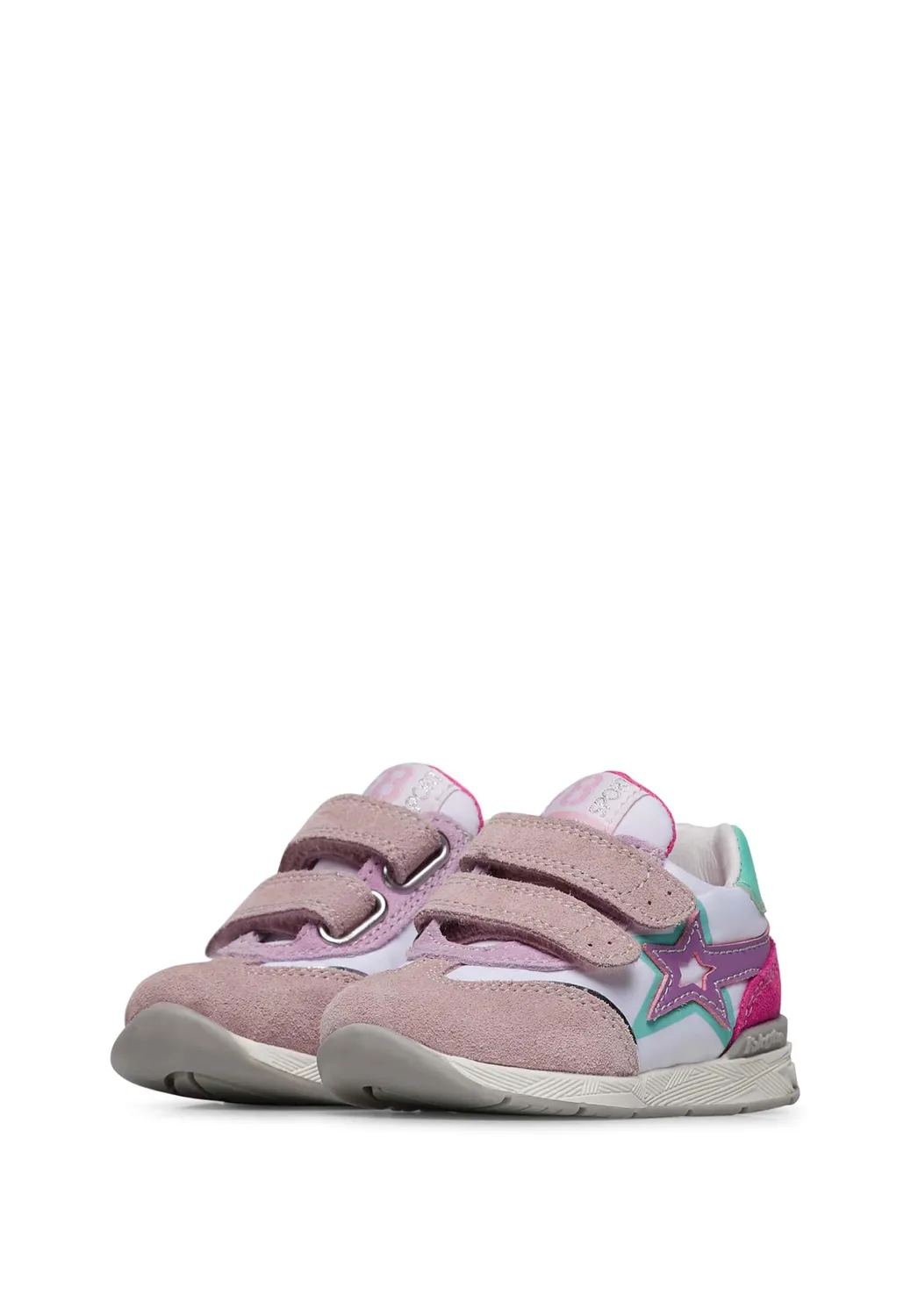 Falcotto baskets enfant daim tissu scratch cuir