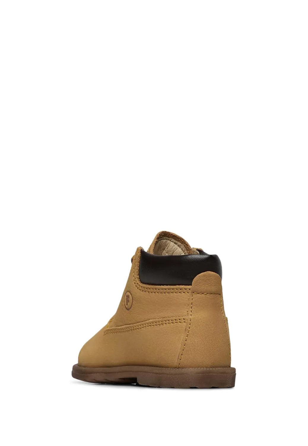 Falcotto Bottines cuir nubuck enfant à lacets