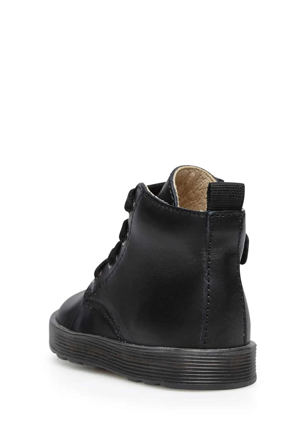 Falcotto bottine lacet cuir veau enfant zippée