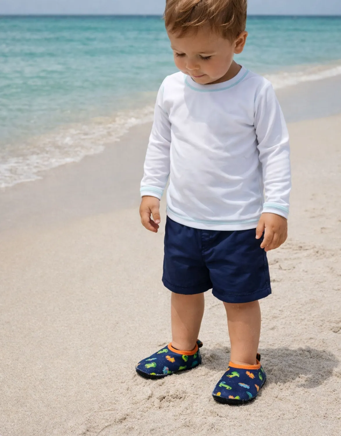 Robeez Aqua Shoes Dino Play chaussures d’eau bleu marine