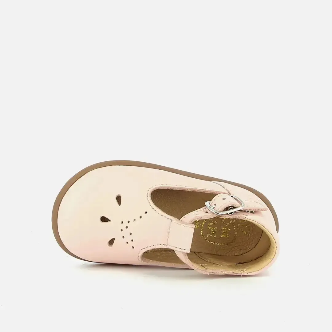 10is STAND-UP SALOME chaussures premiers pas rose clair cuir