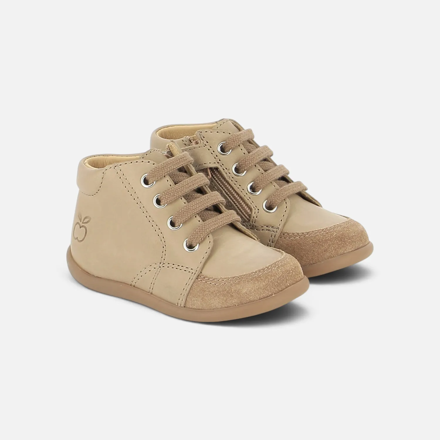 10is Stand-Up Zippy chaussures premiers pas cuir