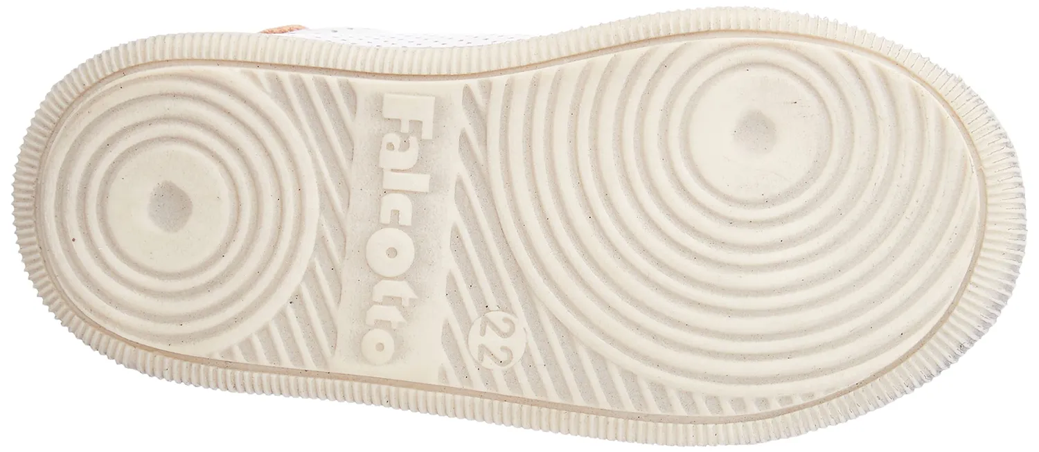 Falcotto Amornia baskets cuir blanc rose perforées