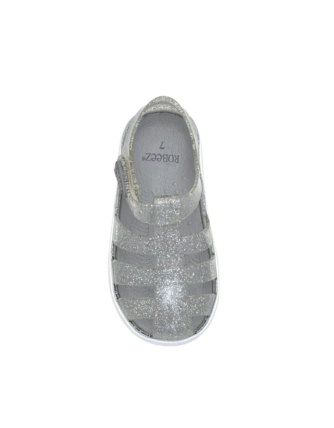 Robeez Elite Glitz sandales jelly argenté semelle souple