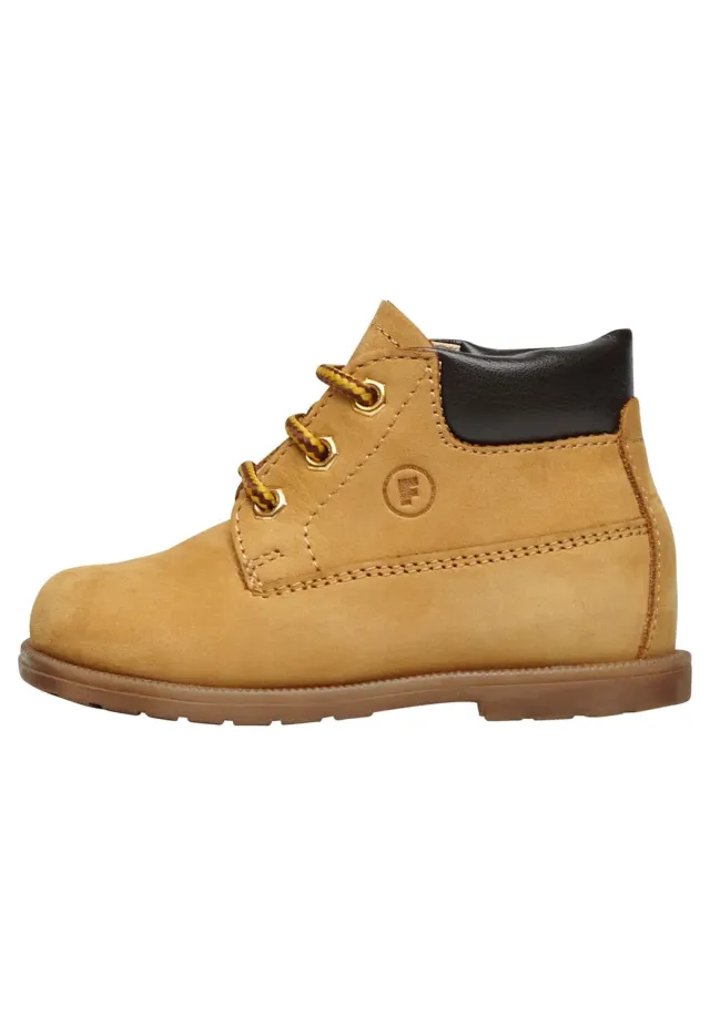 FALCOTTO Stambecco bottes enfant en nubuck maïs