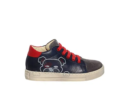 Falcotto Sam sneakers cuir camoscio enfant