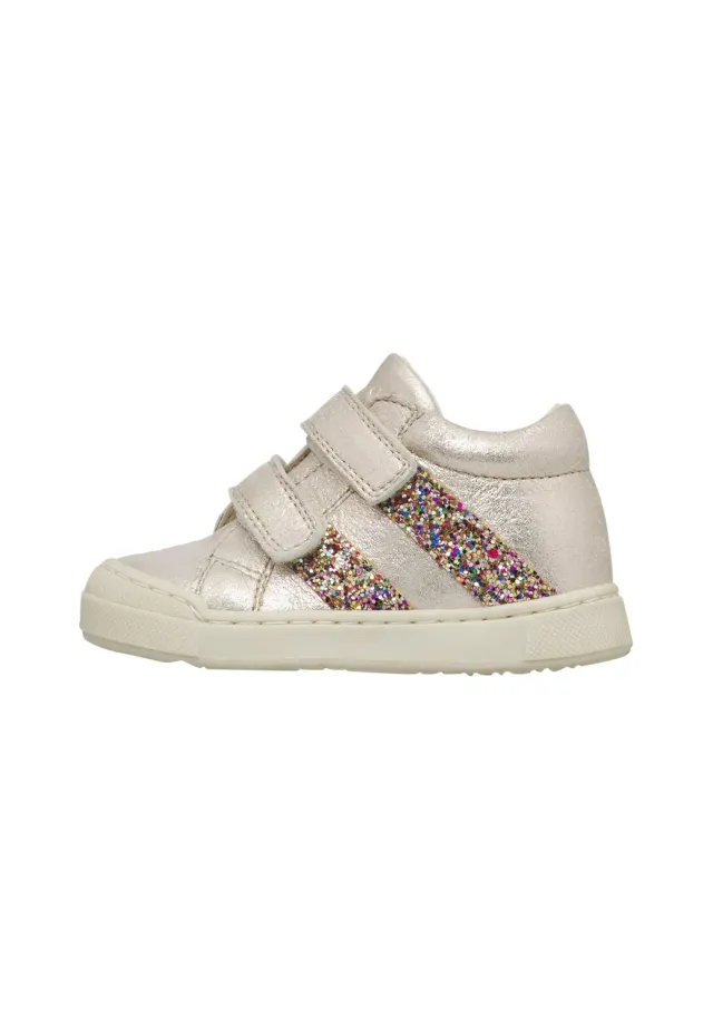 Falcotto Baskets Cuir Enfant Scratch Brillant