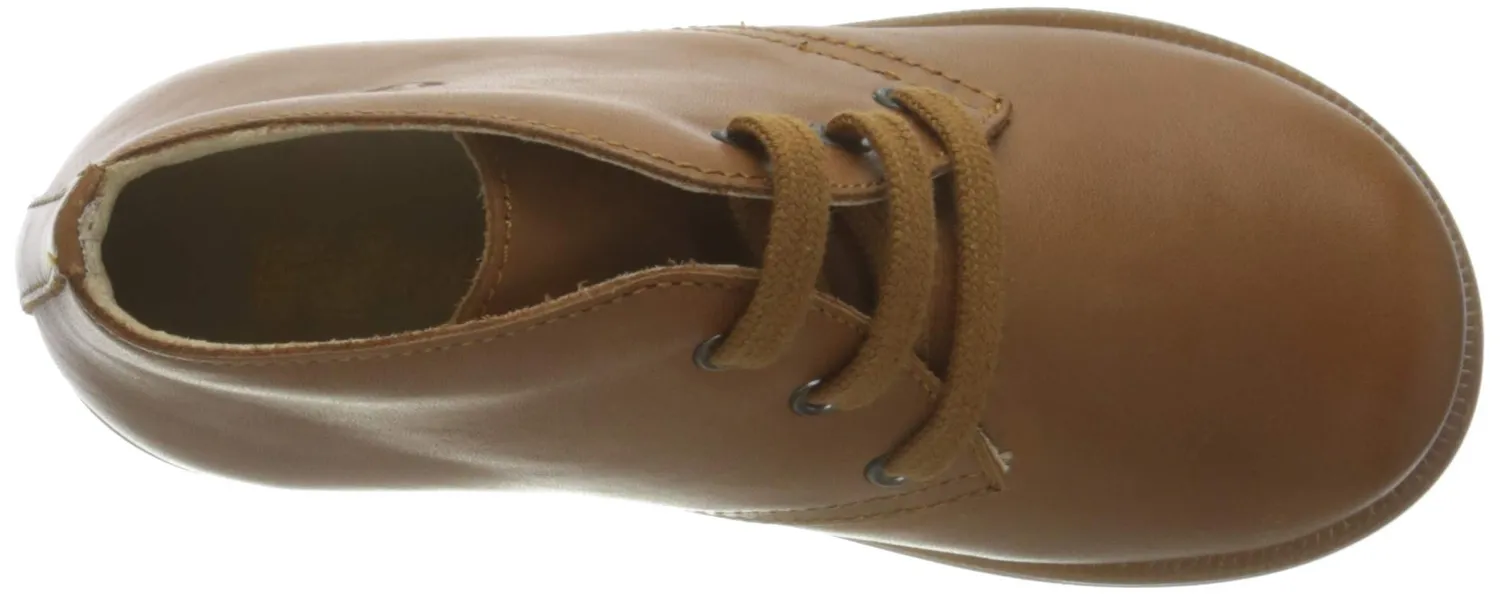 Falcotto Fox baskets montantes bébé cuir cognac premiers pas