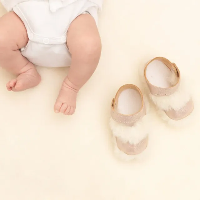 Le Petit Fils du Cordonnier Delta ballerine chausson bébé cuir irisé