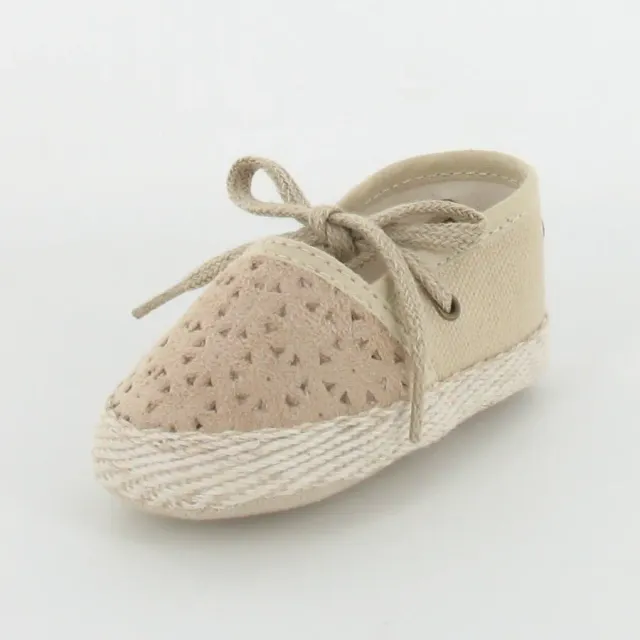 Le Petit Fils du Cordonnier Dictine espadrille beige perforée été