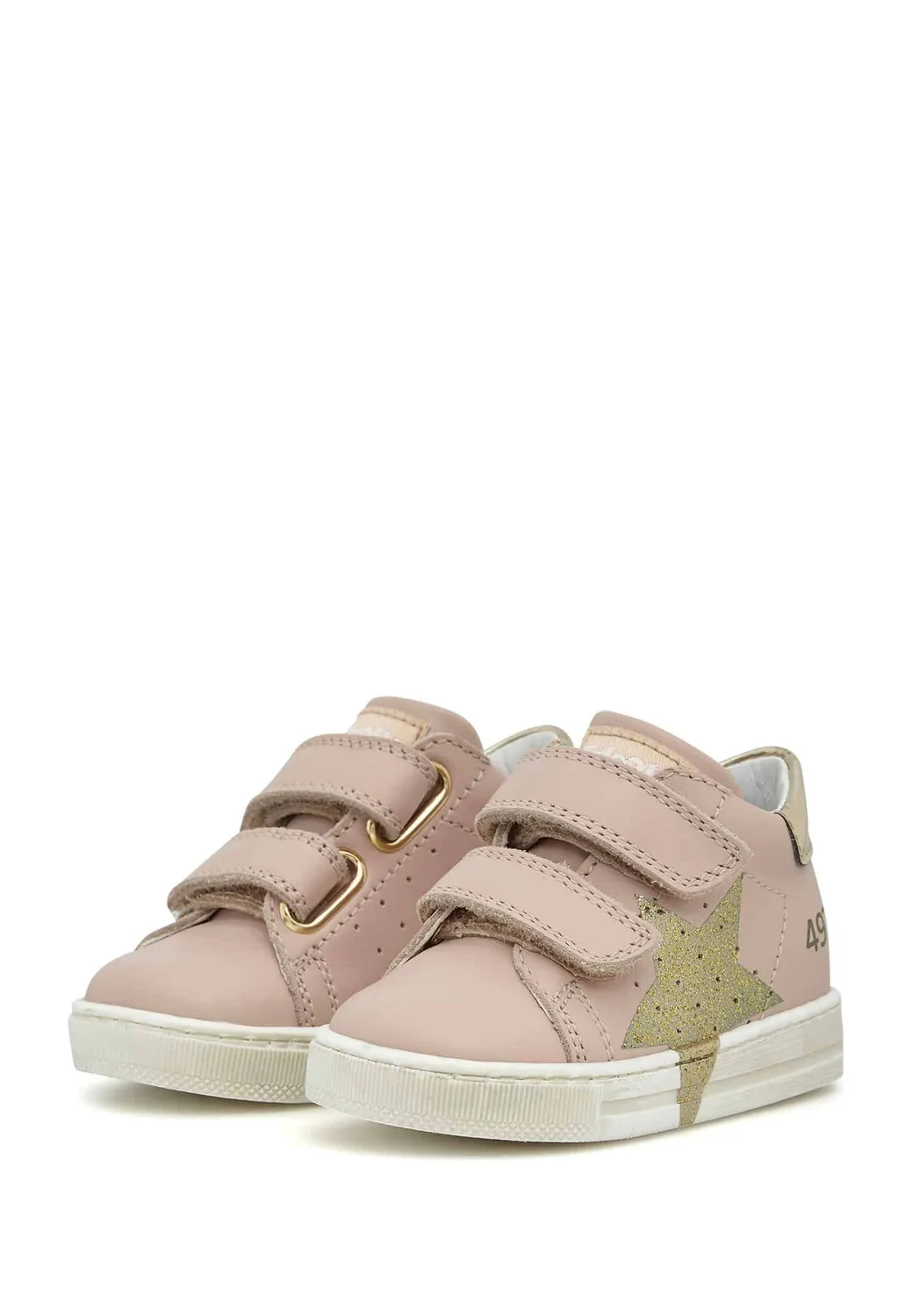 Falcotto Fille Salazar V baskets en cuir à double velcro