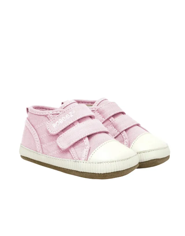Robeez First Kicks Joleen baskets bébé rose toile
