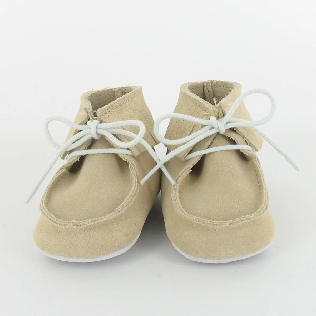 Le Petit Fils du Cordonnier Dolmen chausson bébé cuir à franges