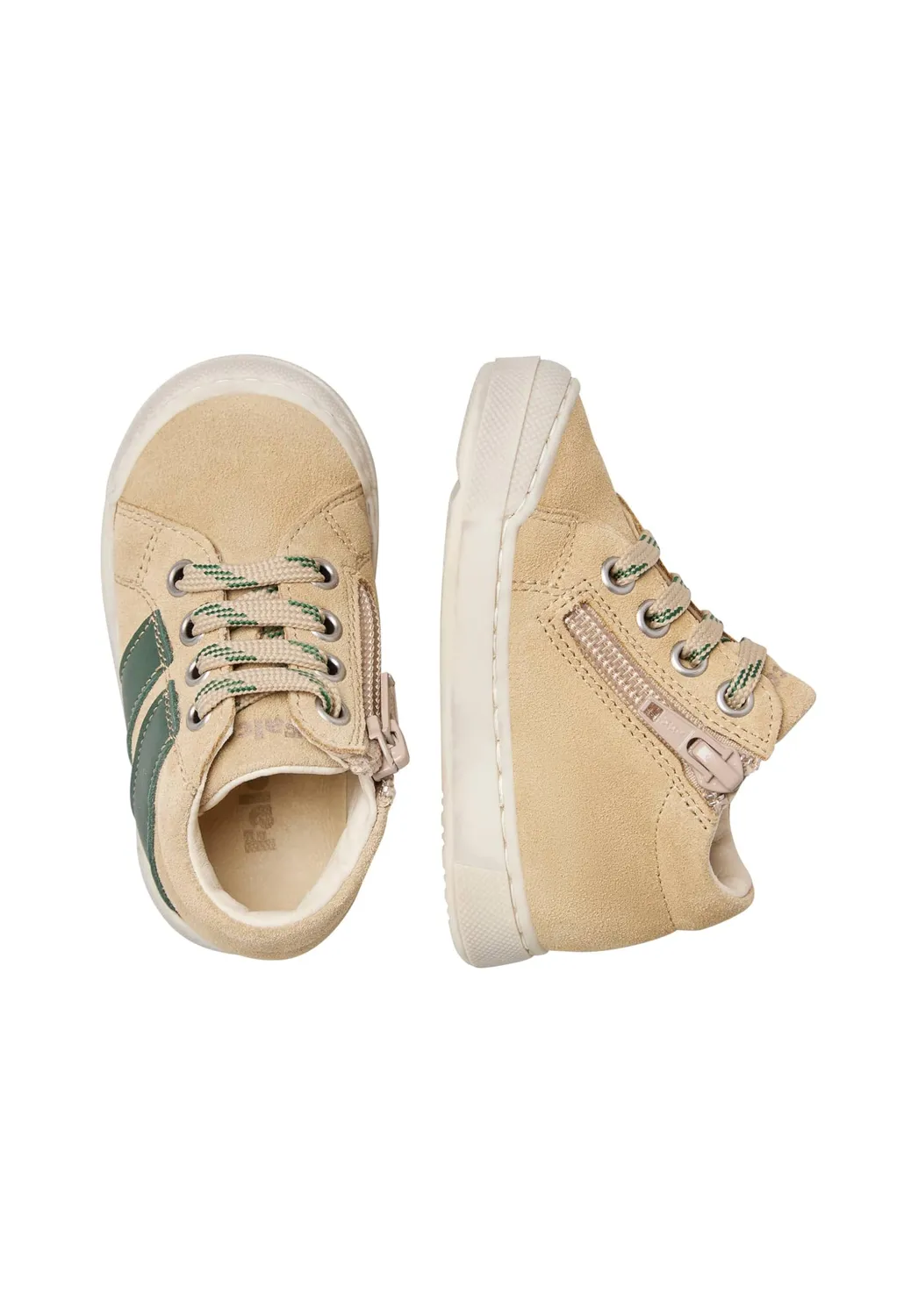 Falcotto Gazer Zip baskets cuir enfant double scratch