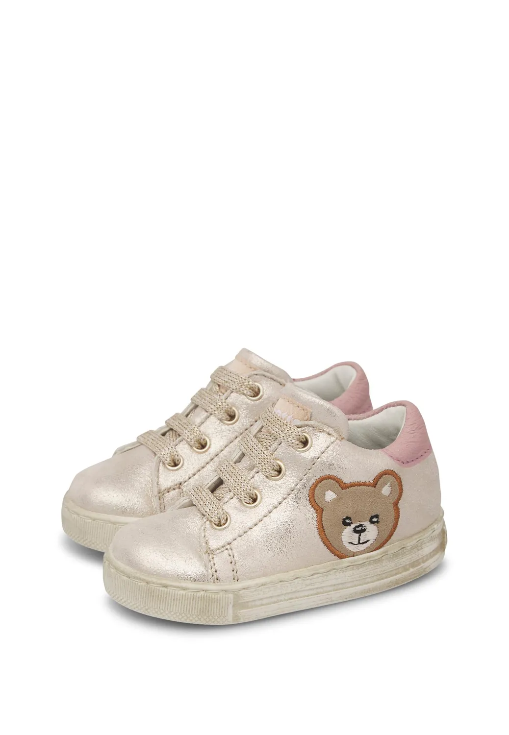 Falcotto Baskets Cuir Enfant Lacets