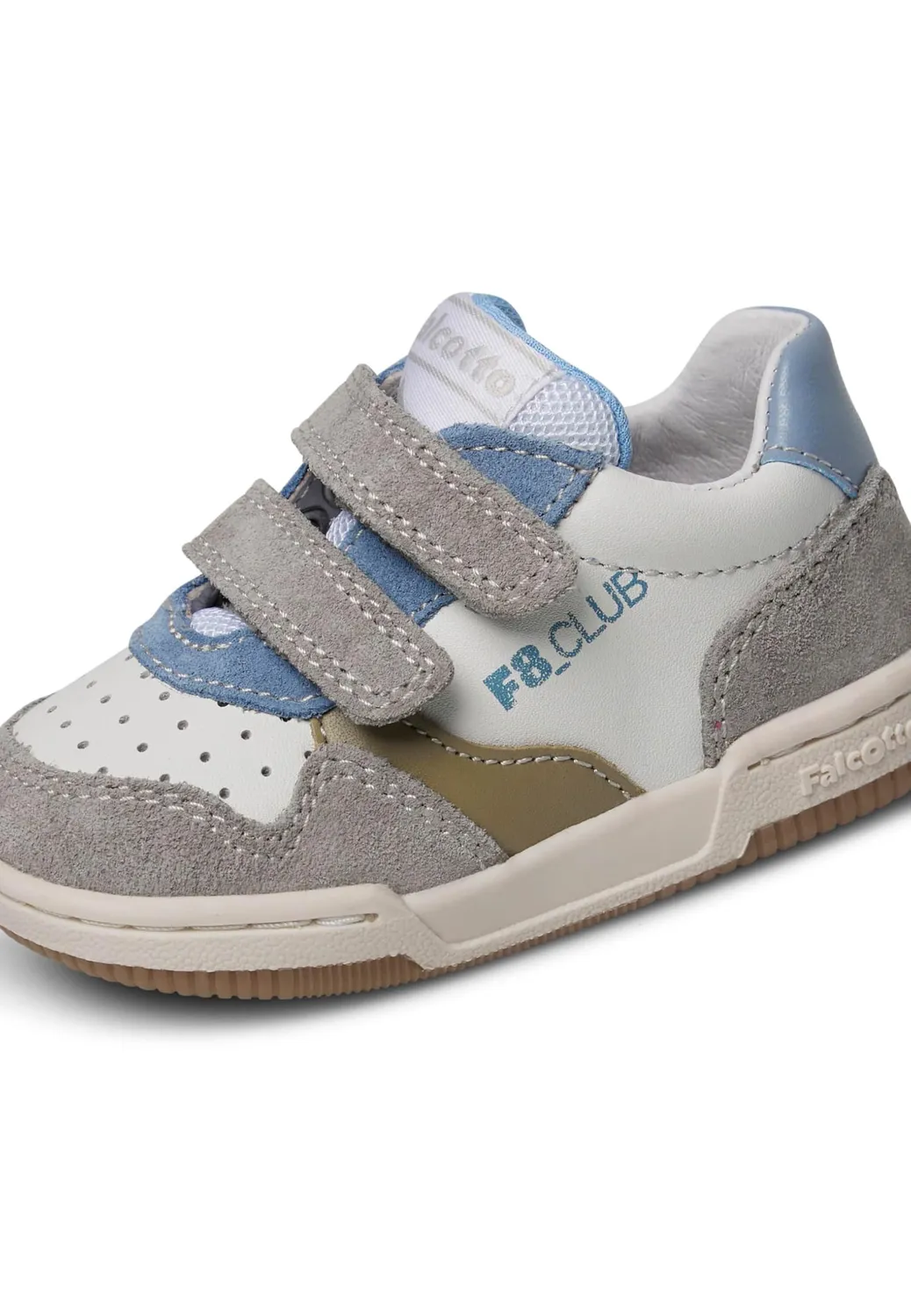 Falcotto Bounce VL baskets garçon cuir scratch