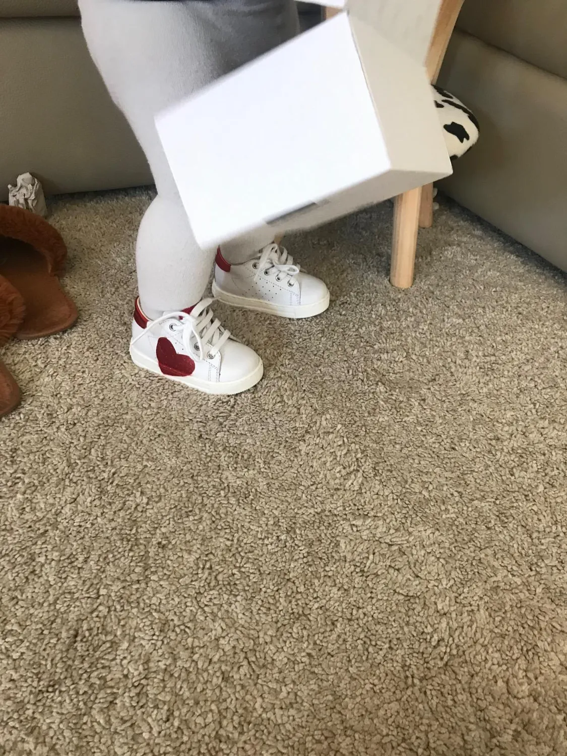 Falcotto Heart sneakers basses fille cuir blanc