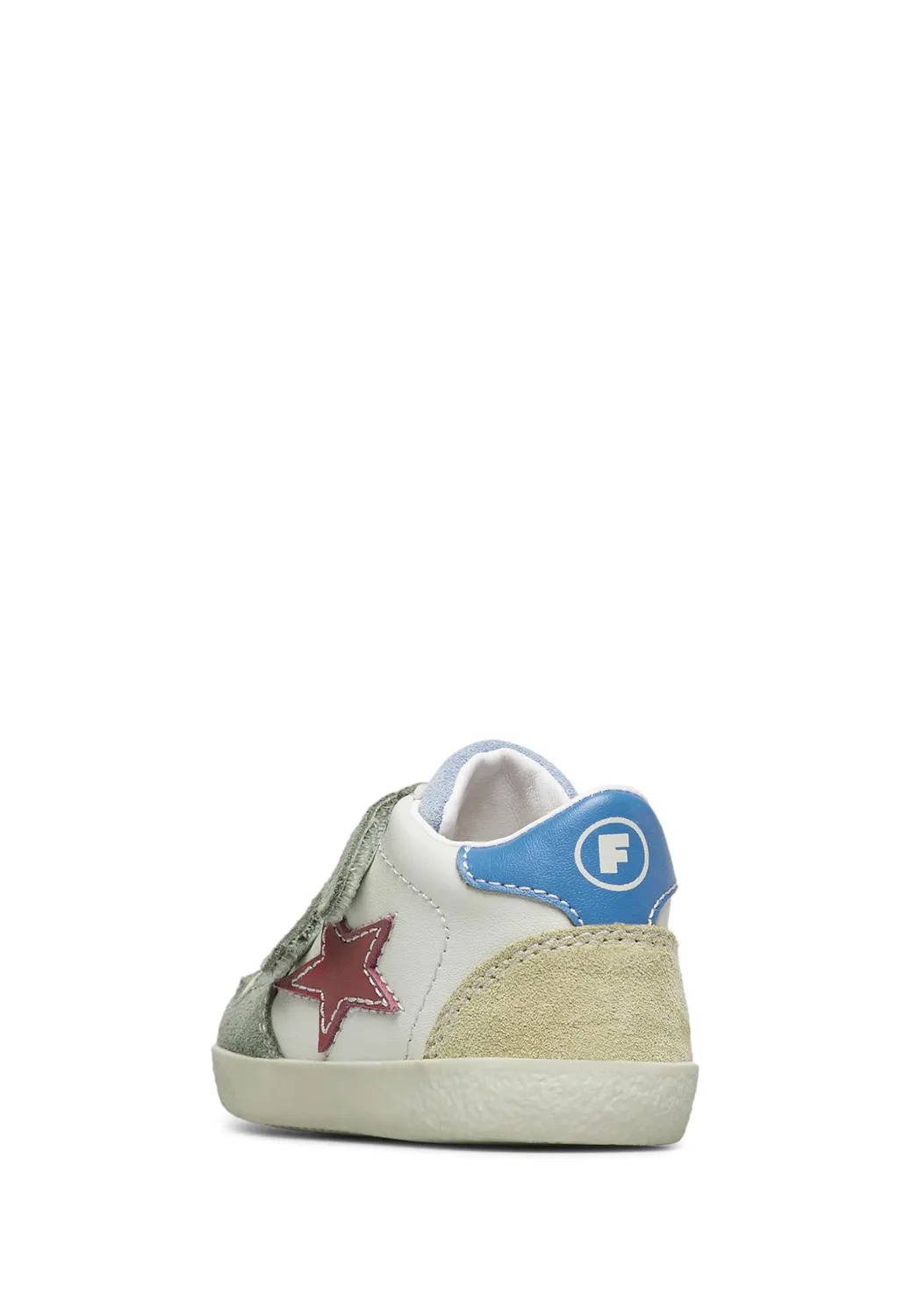 Falcotto baskets cuir suède scratch coutures