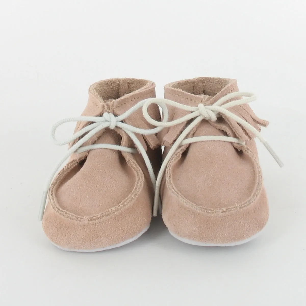 Le Petit Fils du Cordonnier Dolmen chausson bébé cuir à franges