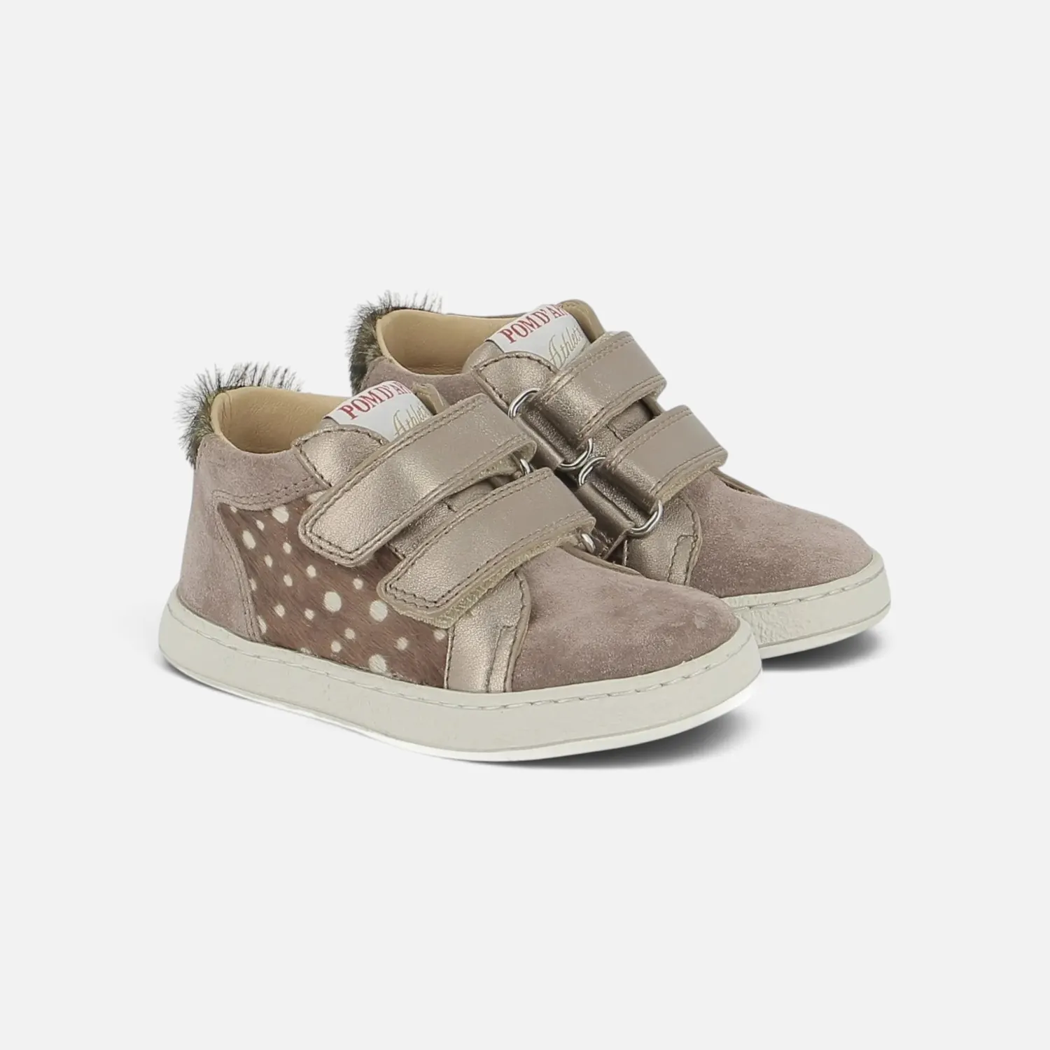10is Mousse Easy Top baskets fille velcros cuir
