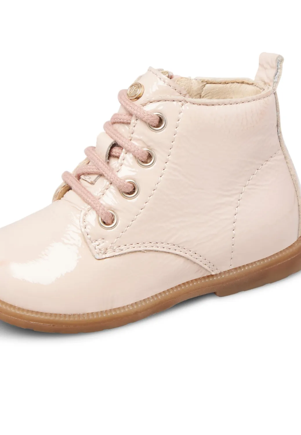 FALCOTTO Bottines vernies à lacets et fermeture éclair