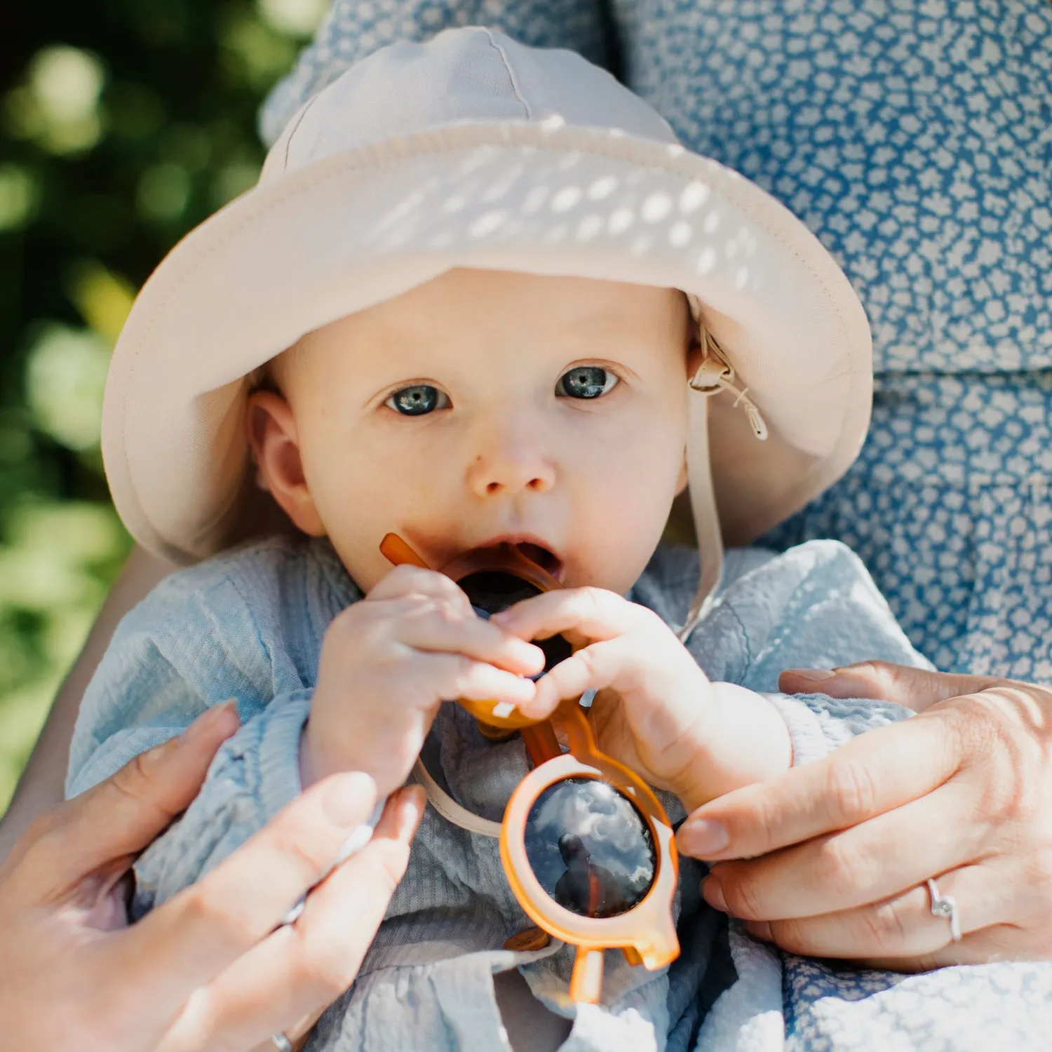 BabyMocs Linen Hat chapeau soleil bébé