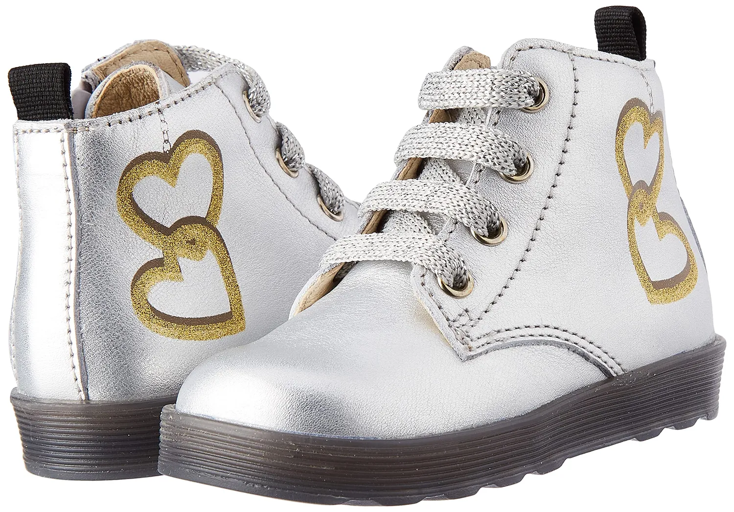 Falcotto Polley bottines hiver fille cœur pailleté