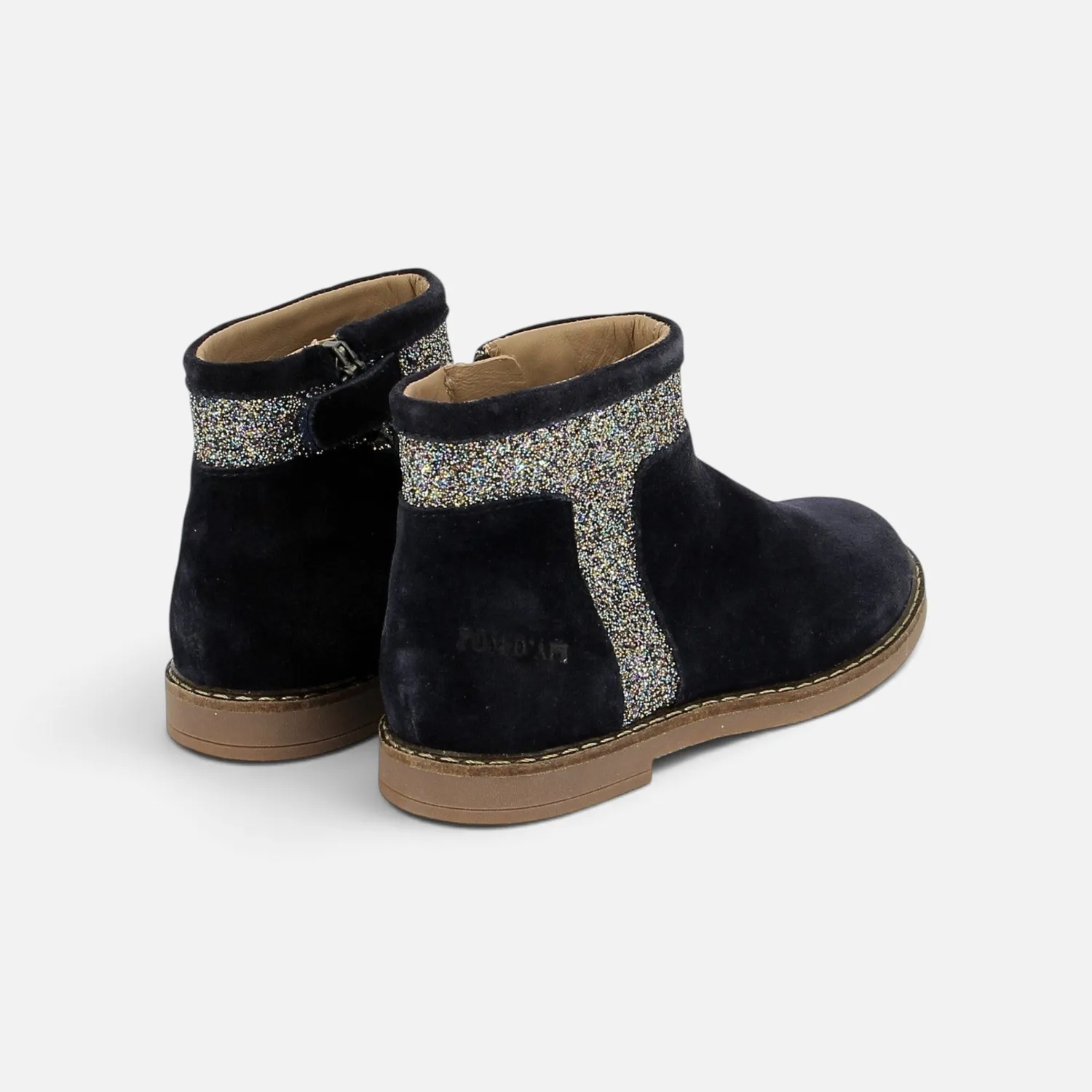 10is Trip Trott boots fille velours glitter zip